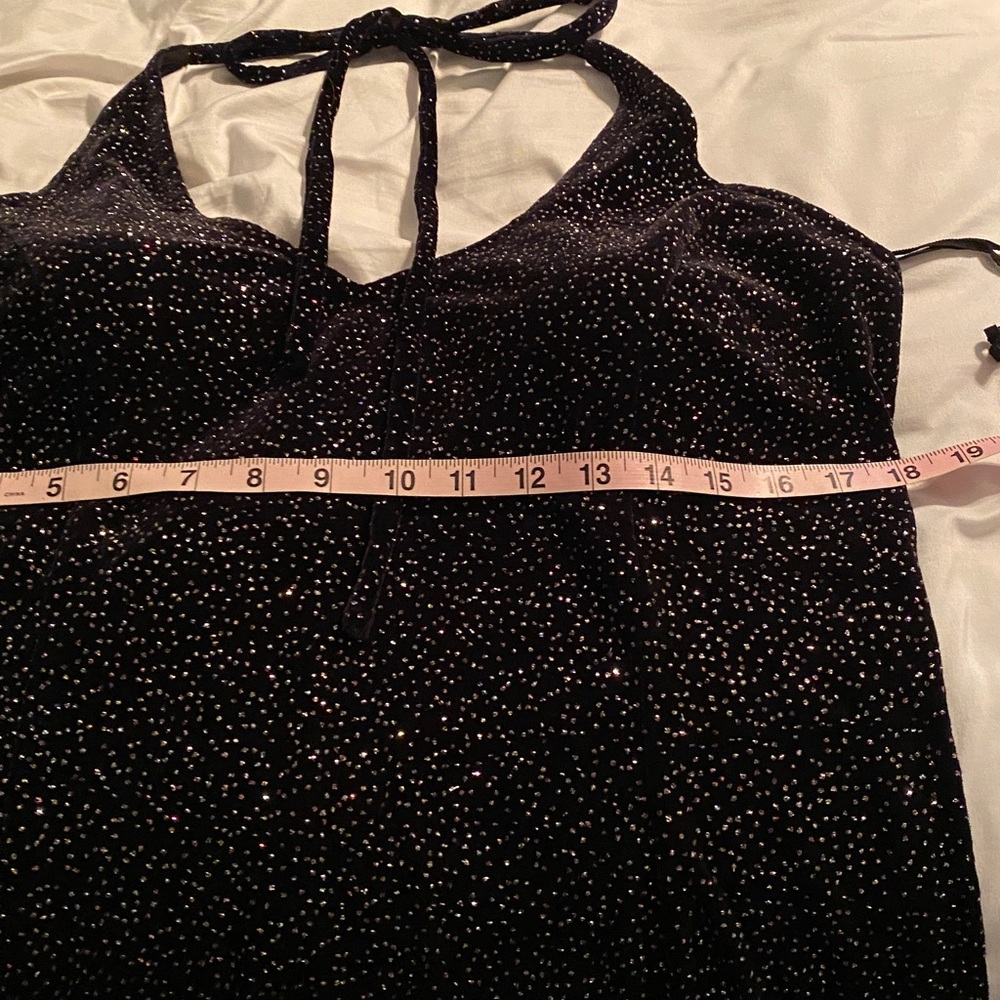 Multi color Glitter Halter Dress - Picture 11 of 12
